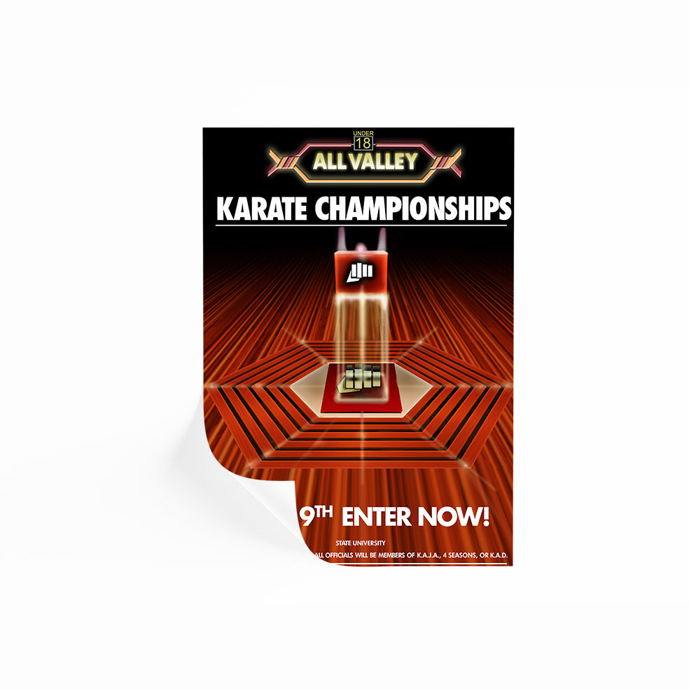 All-Valley Karate Championships Poster | Karate Kid