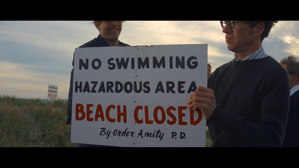 Beach Closed No Swimming Sign | Jaws