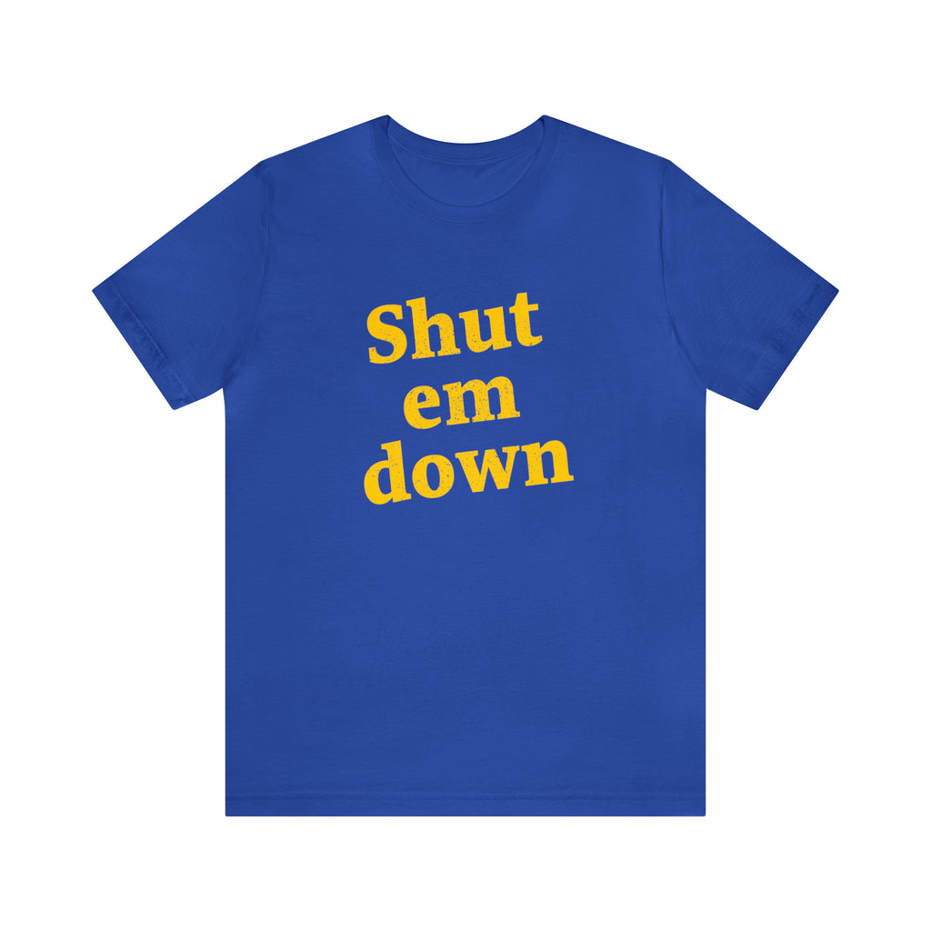 Shut Em Down T-Shirt | Sorry To Bother You | ReplicaPropStore