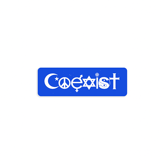 Coexist Sticker Bumper | Deadpool & Wolverine | ReplicaPropStore