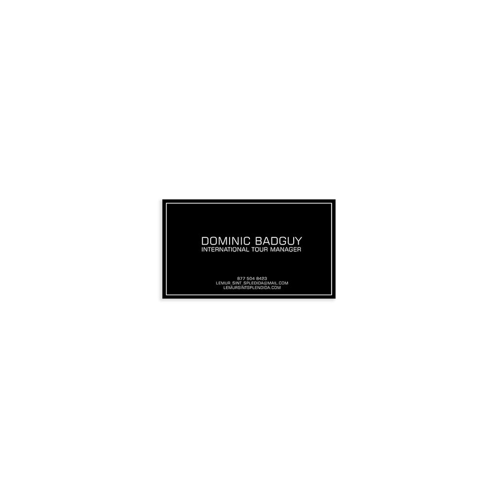 Dominic Badguy Business Card | Muppets Most Wanted