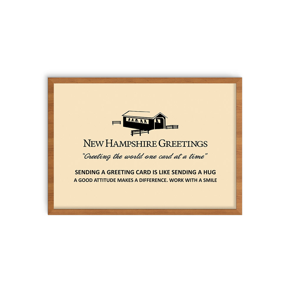 New Hampshire Greetings Framed Poster | (500) Days Of Summer