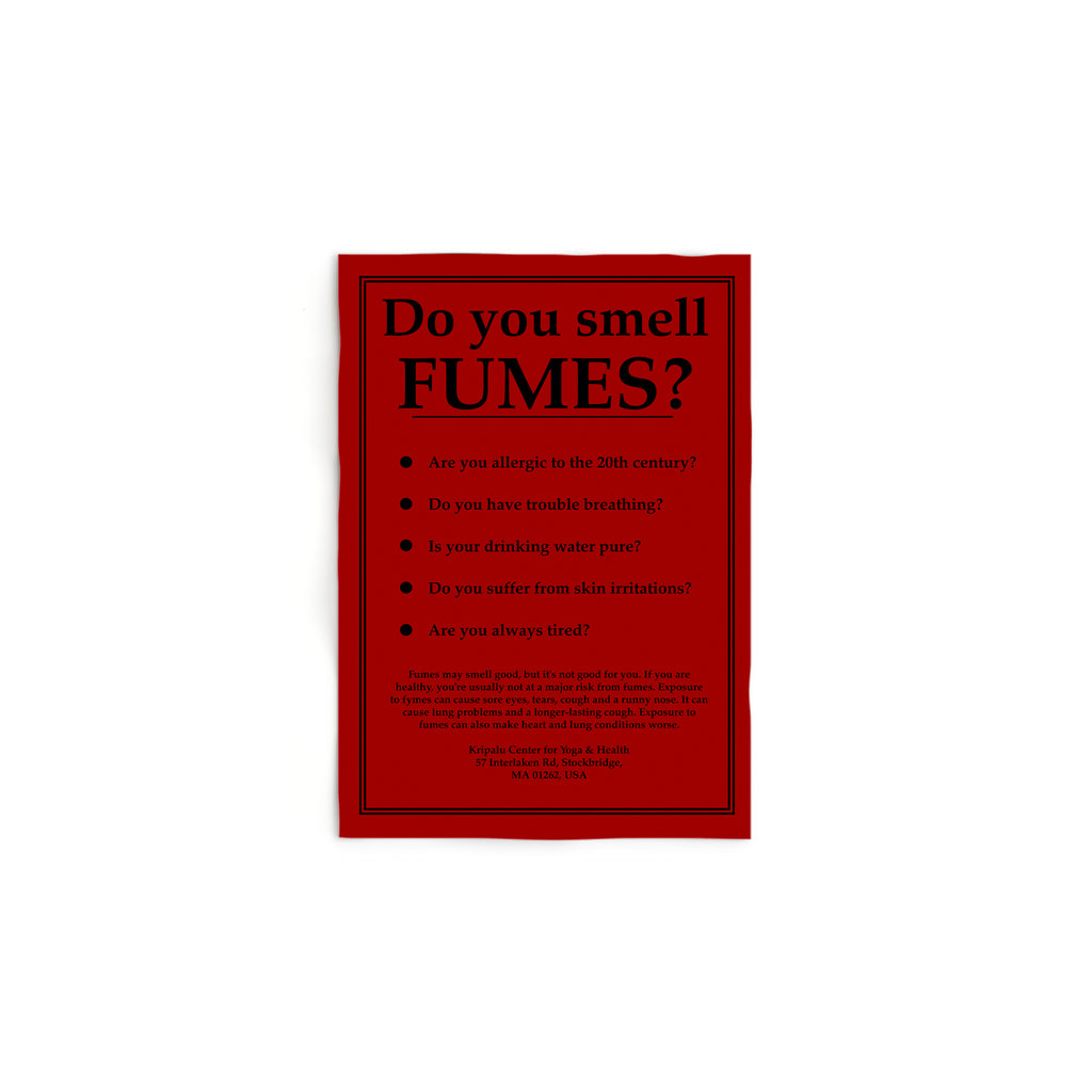 Do You Smell Fumes? Flyer | Safe