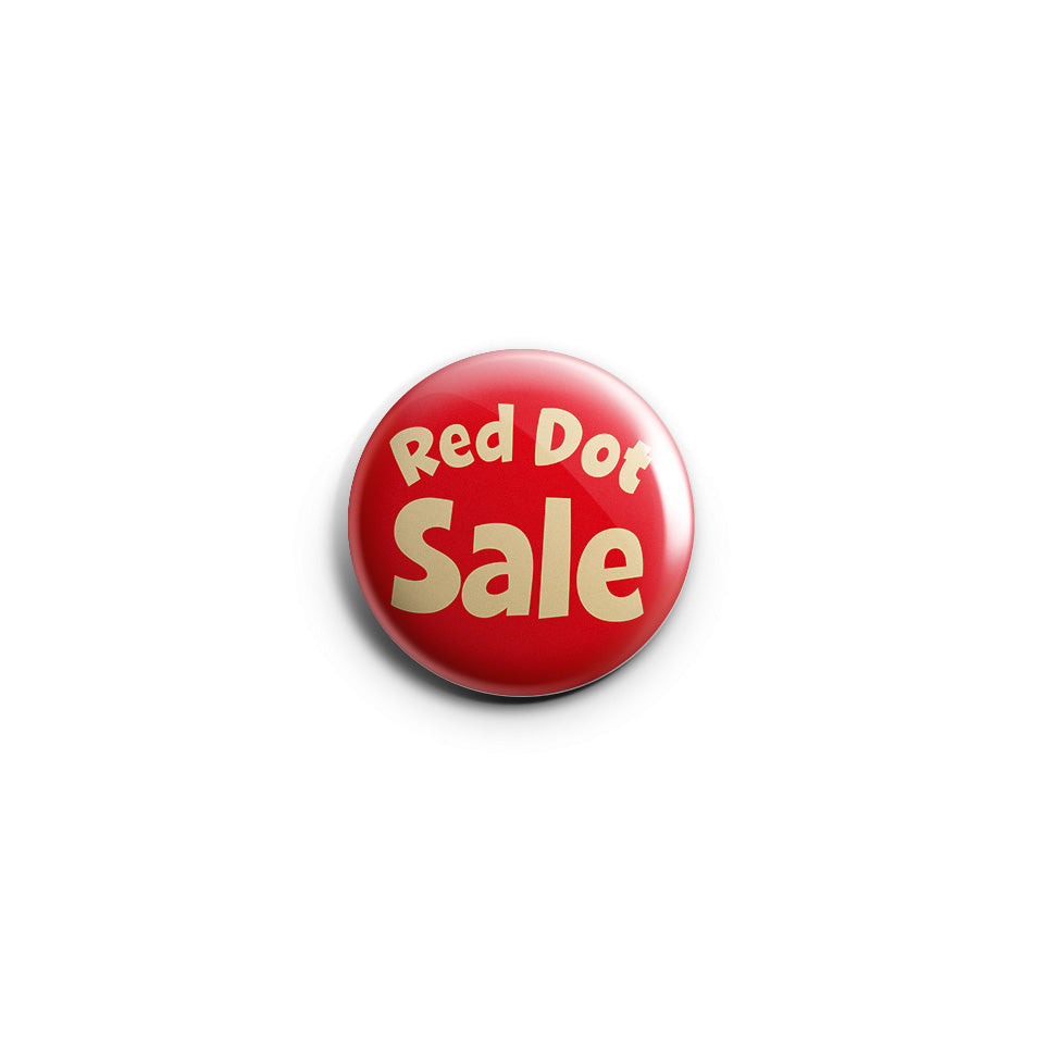 Red Dot Sale Button Badge | Elemental