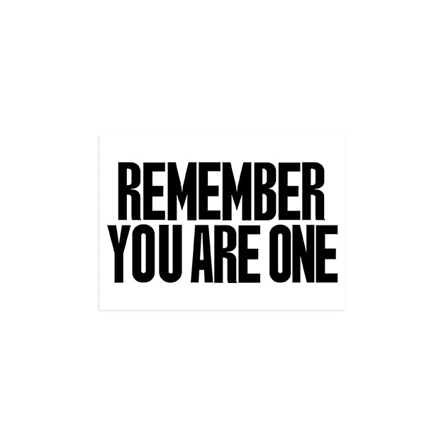 Remember You Are The One Card | The Substance