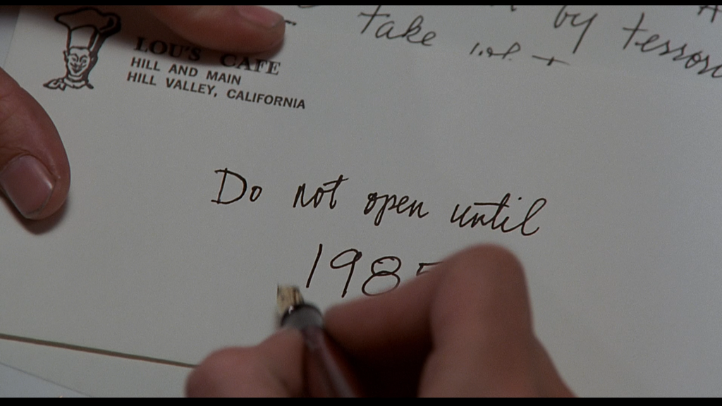 Lou's Cafe Letter and Envelope | Back To The Future