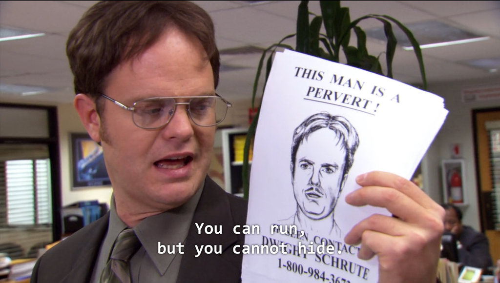 This Man Is A Pervert Print | The Office