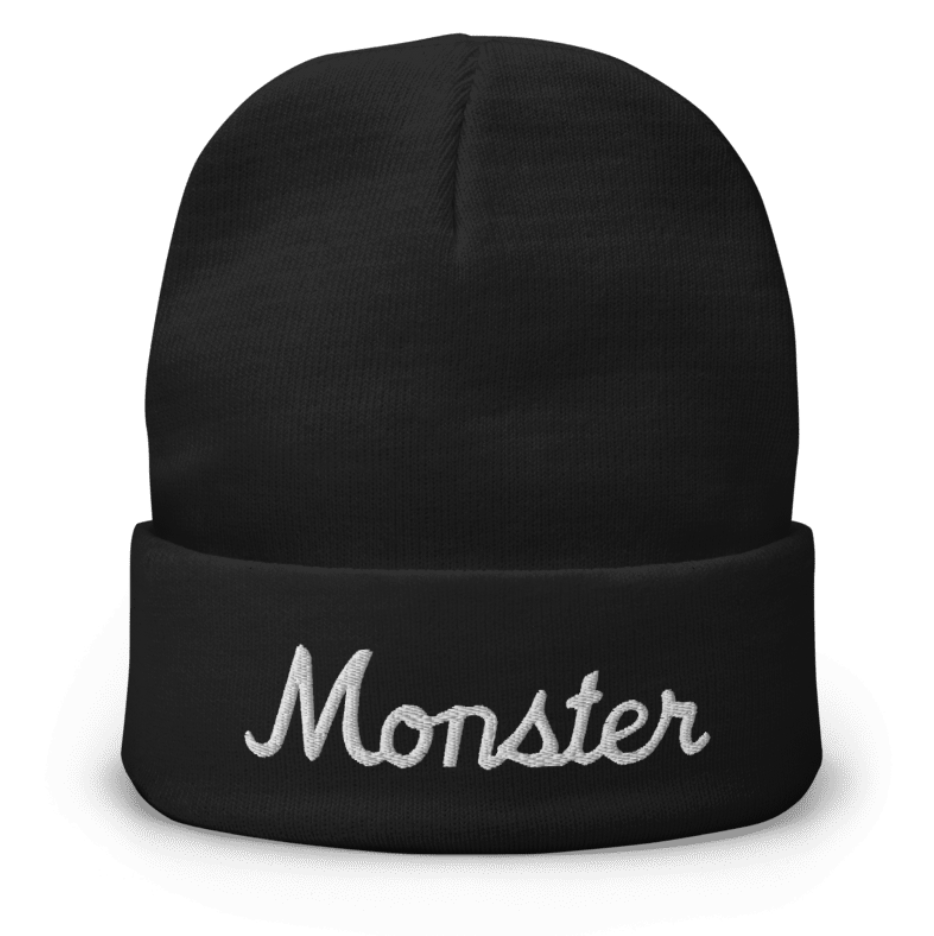 Monster Embroidered Beanie | Boyz N The Hood