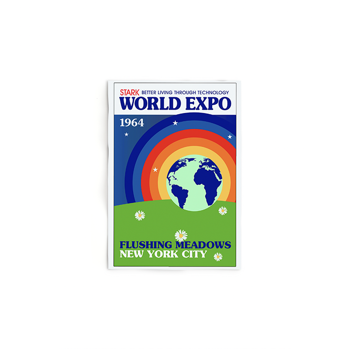 Stark World Exposition 1964 Poster | Iron Man 2 | ReplicaPropStore