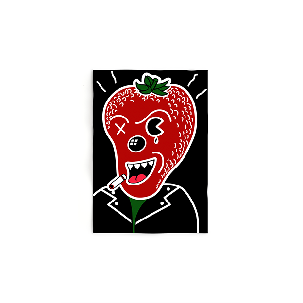 Strawberry Head Poster | Red Rocket | ReplicaPropStore