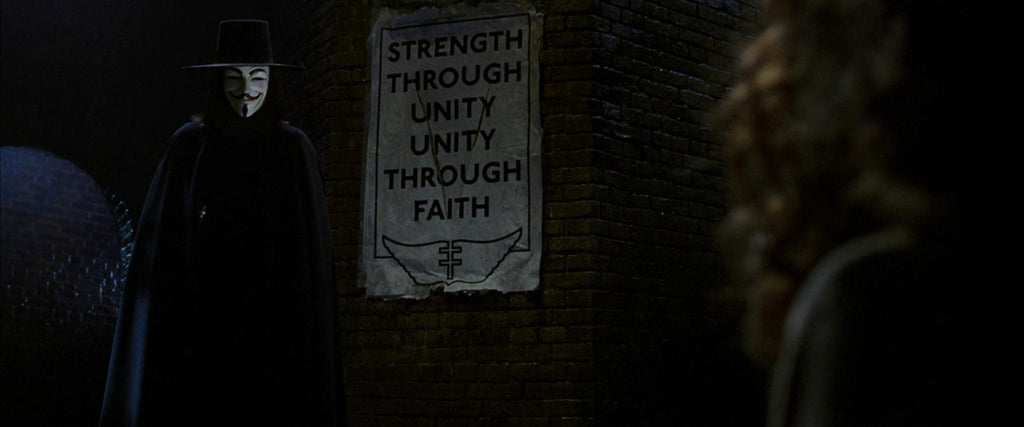 Strength Through Unity Unity Through Faith Poster V for Vendetta
