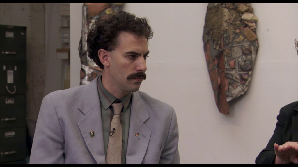 USA Kazakhstan Friendship Flag Lapel Pin Borat