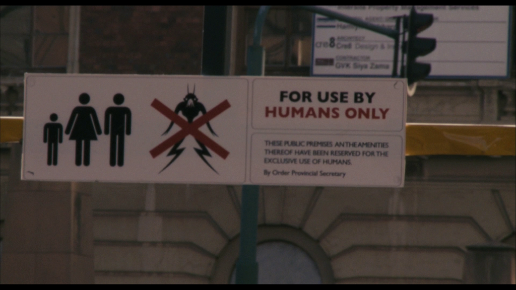 For Use By Human Only Sign | District 9
