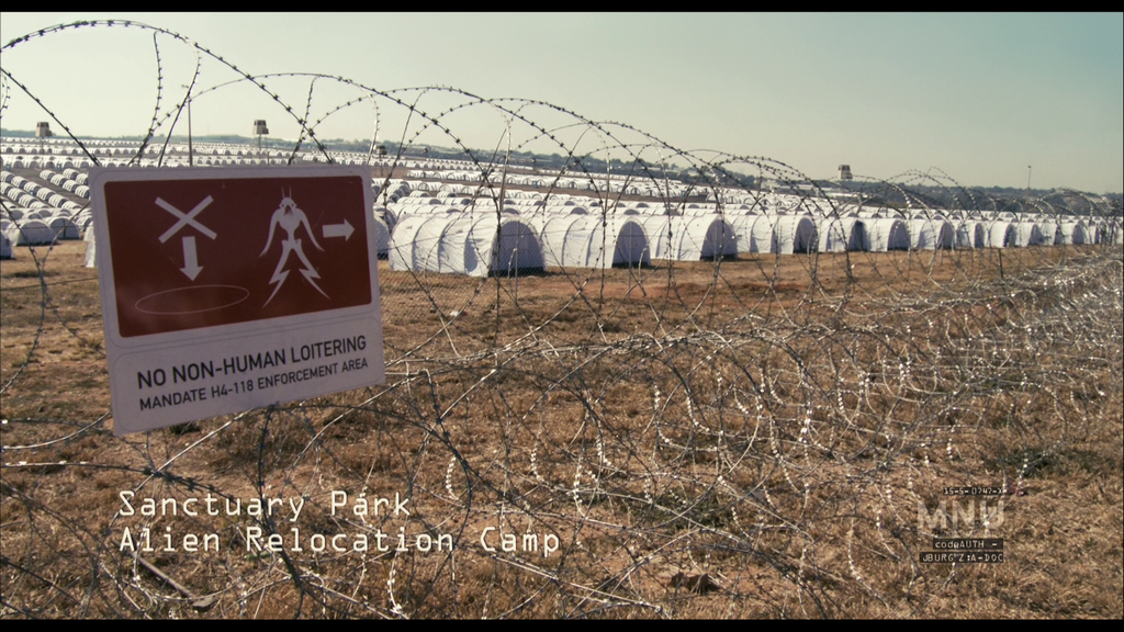 No Non-Human Loitering Sign | District 9