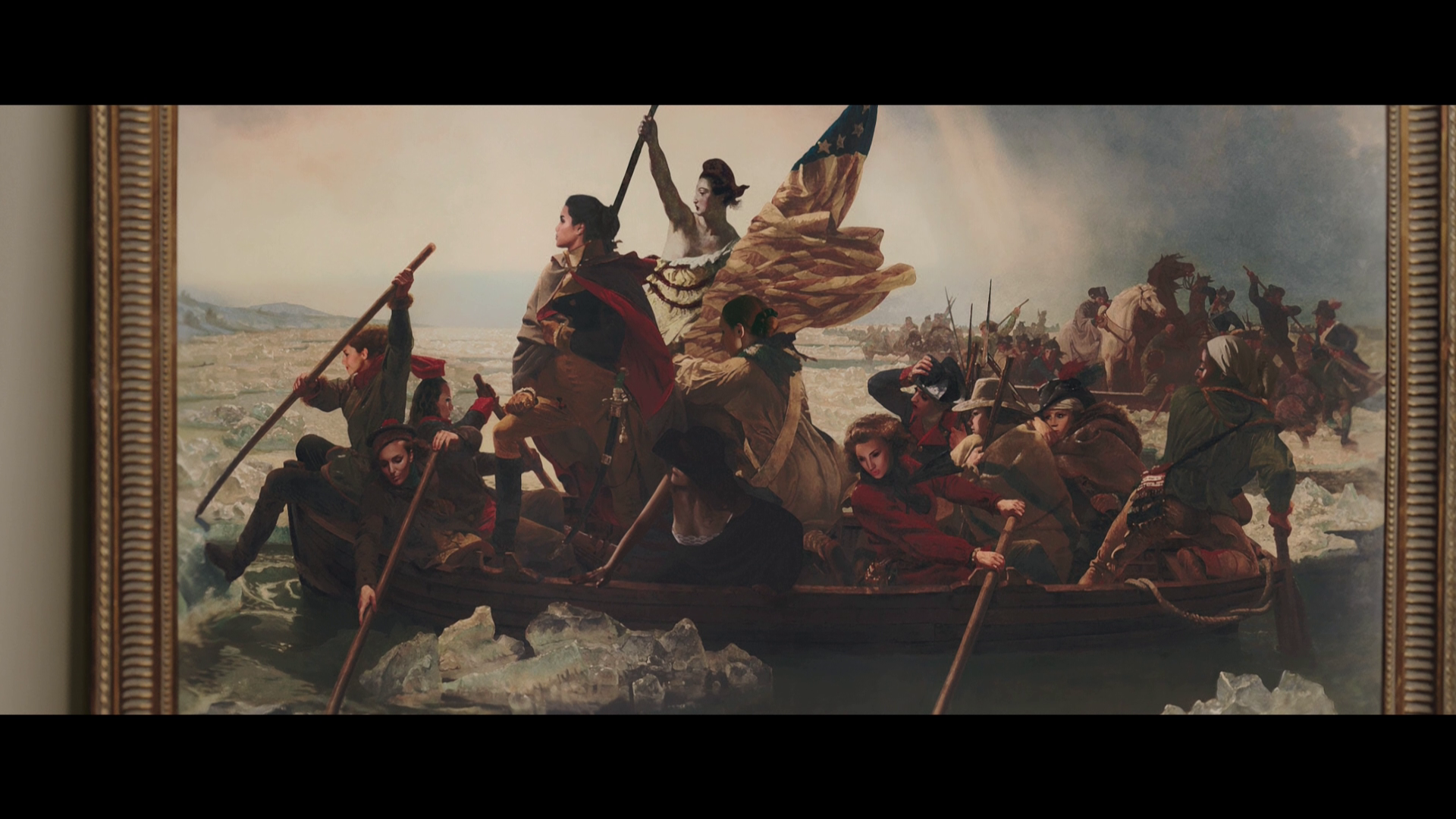 Washington Crossing the Delaware Painting | Ocean's 8