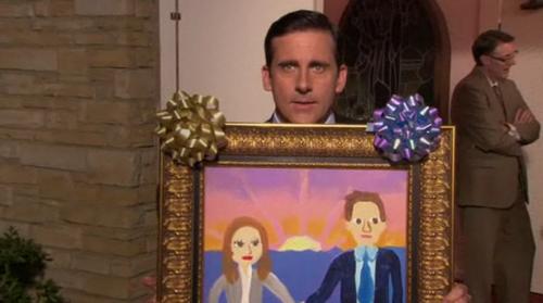 Jim & Pam Wedding Painting | The Office