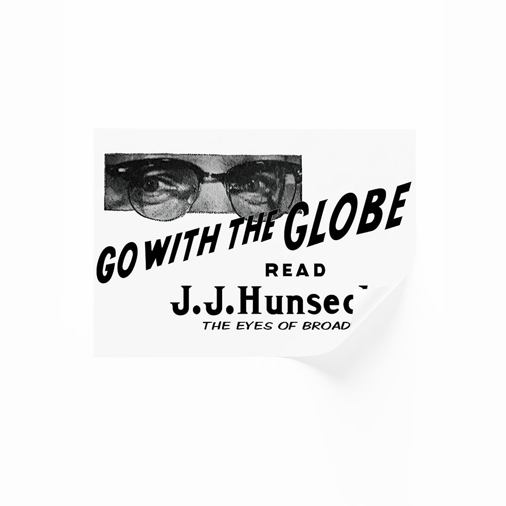 Go With The Globe Read JJ Hunsecker Poster Sweet Smell Of Success