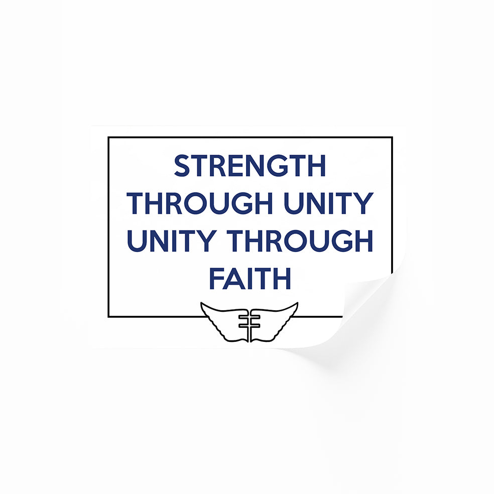 Strength Through Unity Unity Through Faith Poster | V for Vendetta