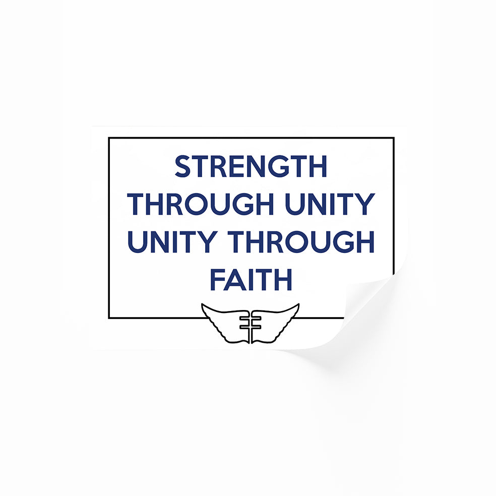 Strength Through Unity Unity Through Faith Poster V for Vendetta