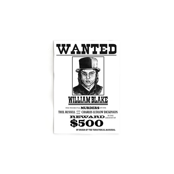 Wanted William Blake Flyer | Dead Man
