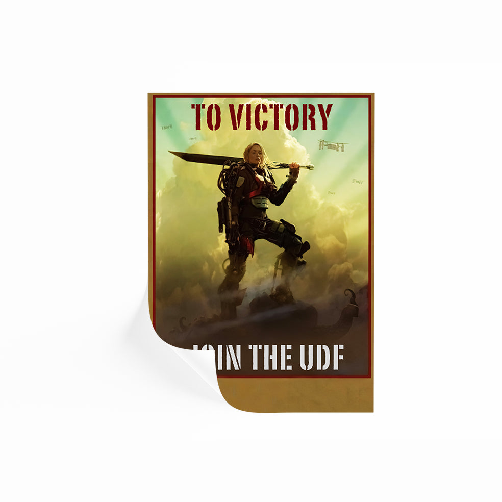 To Victory Join The UDF Poster | Edge Of Tomorrow