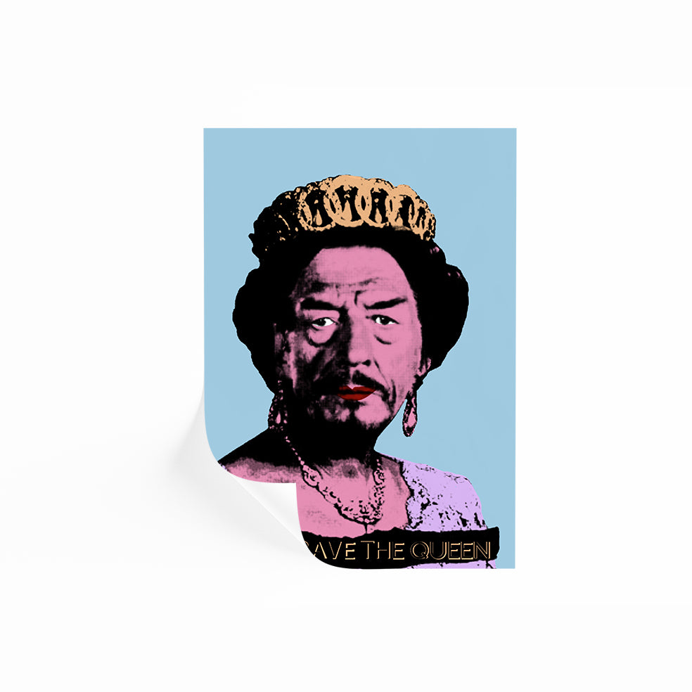 【インパクトアート】GOD SAVE THE REP＆SKULL QUEEN God Save The Queen Poster | V For Vendetta | ReplicaPropStore