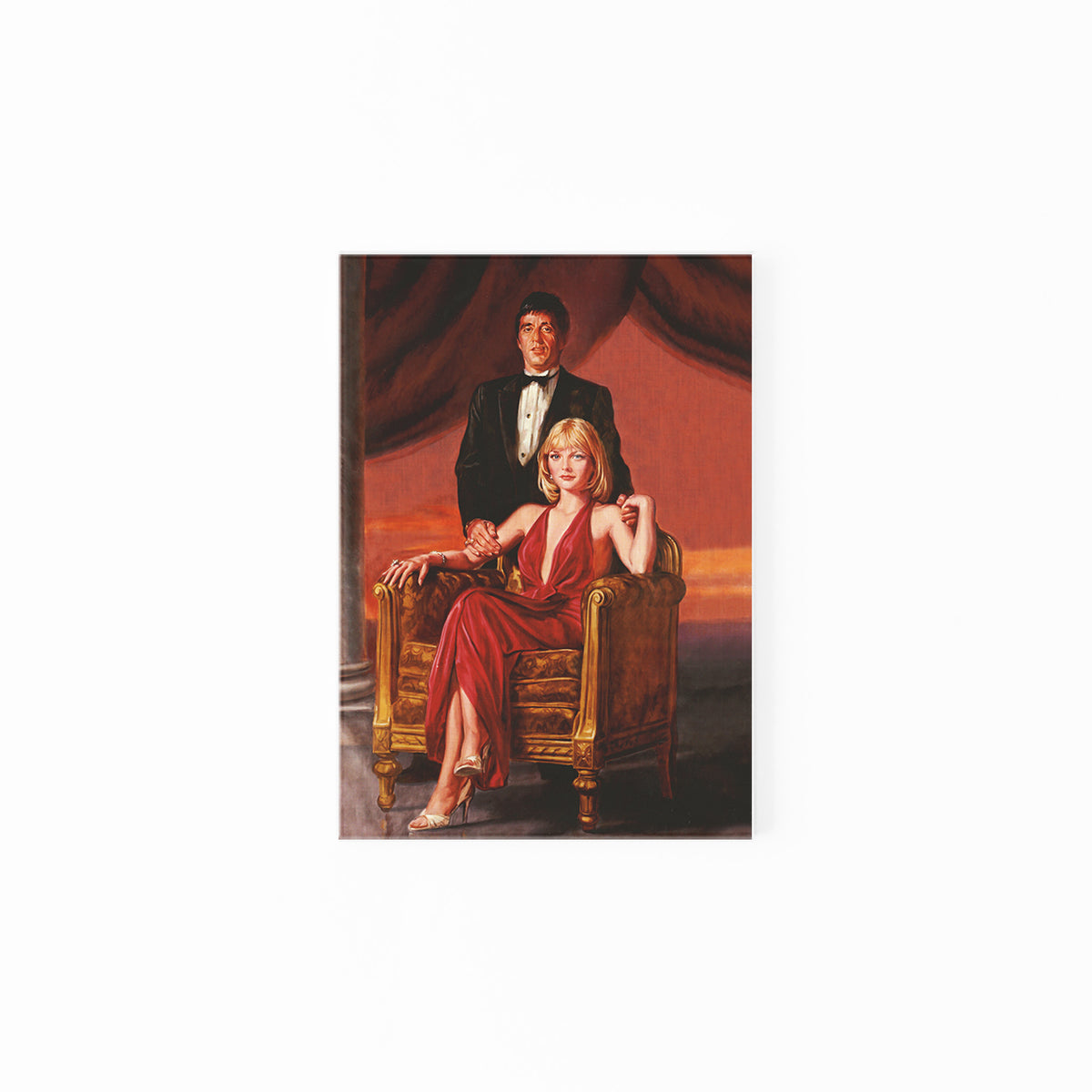 strapless open back dress Portrait Of Tony & Elvira | Scarface
