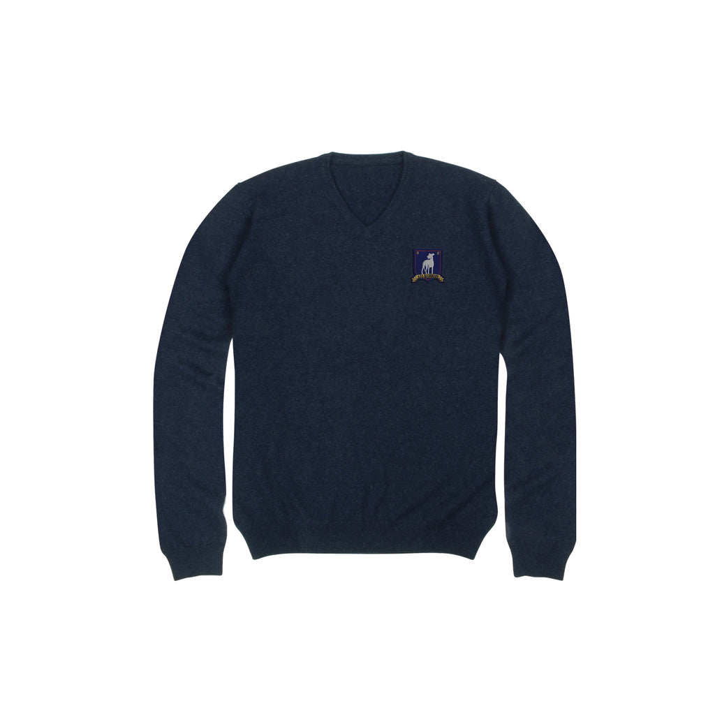 Vans Treble Rose Hockey Jersey Man Sweatshirt Navy Blue Size M Polyester