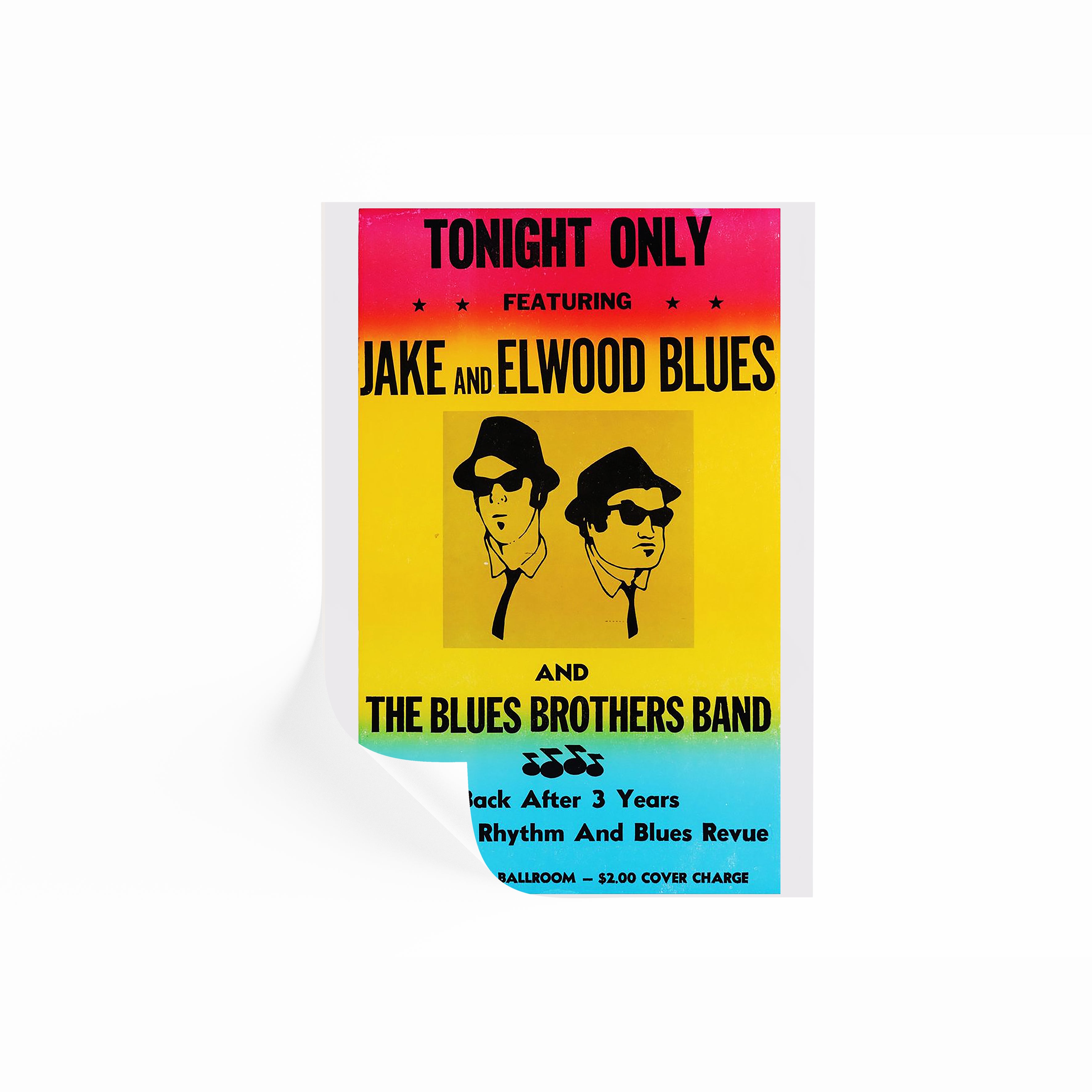 Jake & Elwood's Blues Poster | The Blues Brothers | ReplicaPropStore