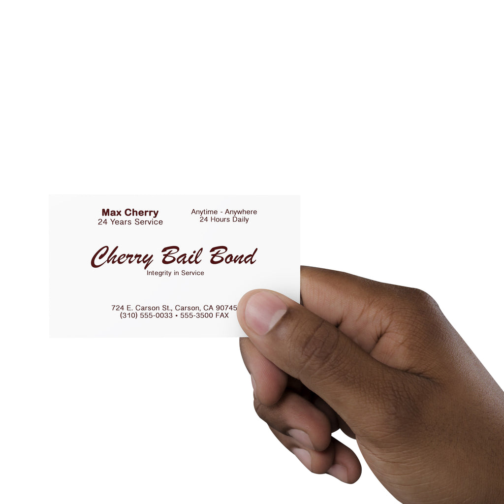 Cherry Bail Bond Business Card | Jackie Brown