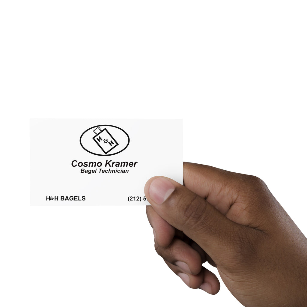 Cosmo Kramer Bagel Technician Business Card | Seinfeld