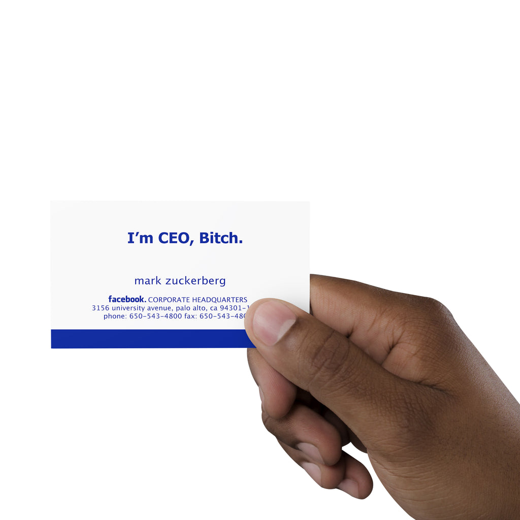 I'm CEO Bitch Business Card | The Social Network