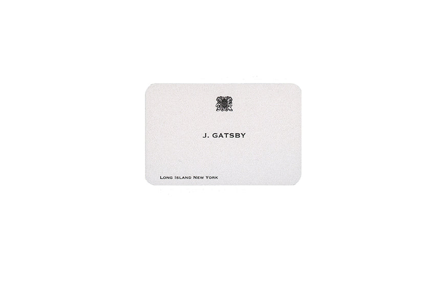 J. Gatsby Business Card | The Great Gatsby