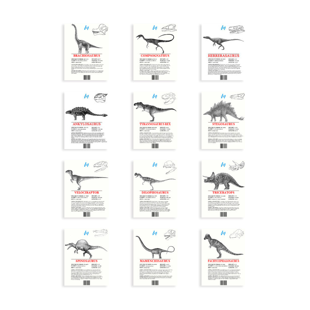 InGen Dinosaur Info Sheets | The Lost World Jurassic Park
