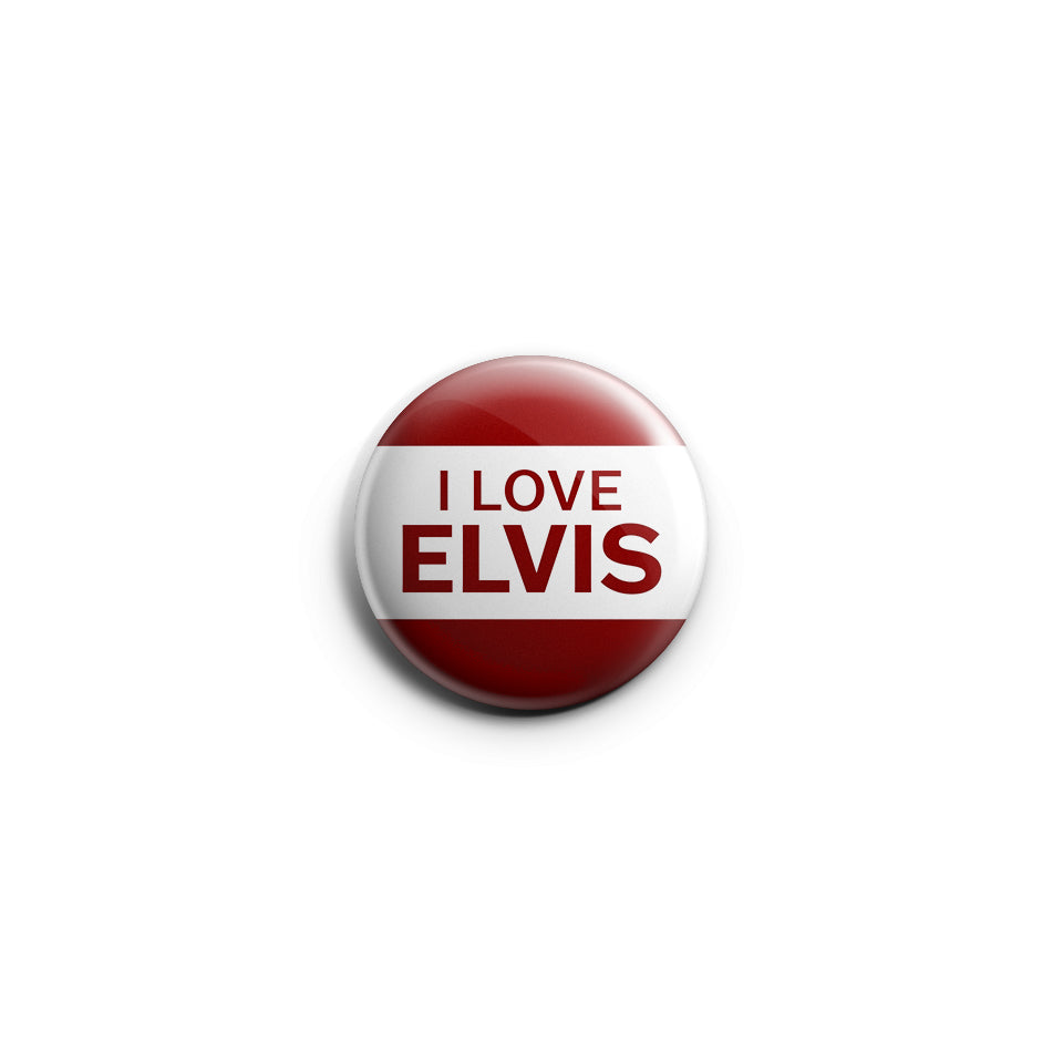 I Love Elvis Button | Elvis