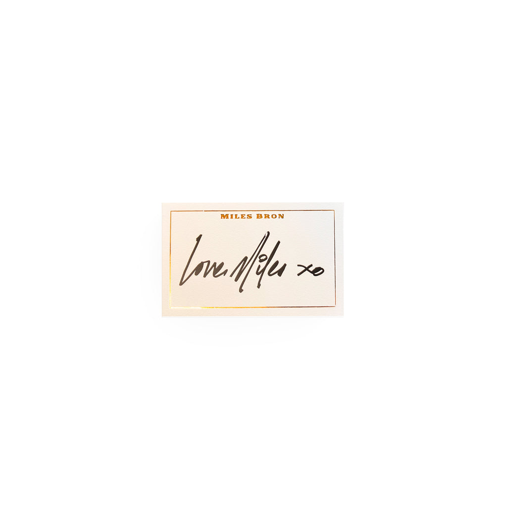 Miles Bron Business Card | Glass Onion A Knives Out Mystery
