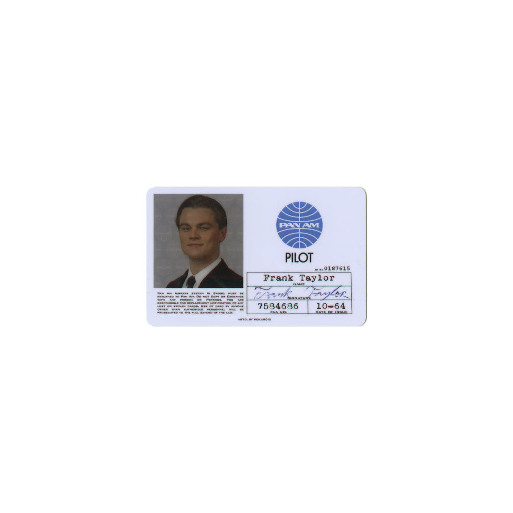 Pan Am ID Card Catch Me If You Can