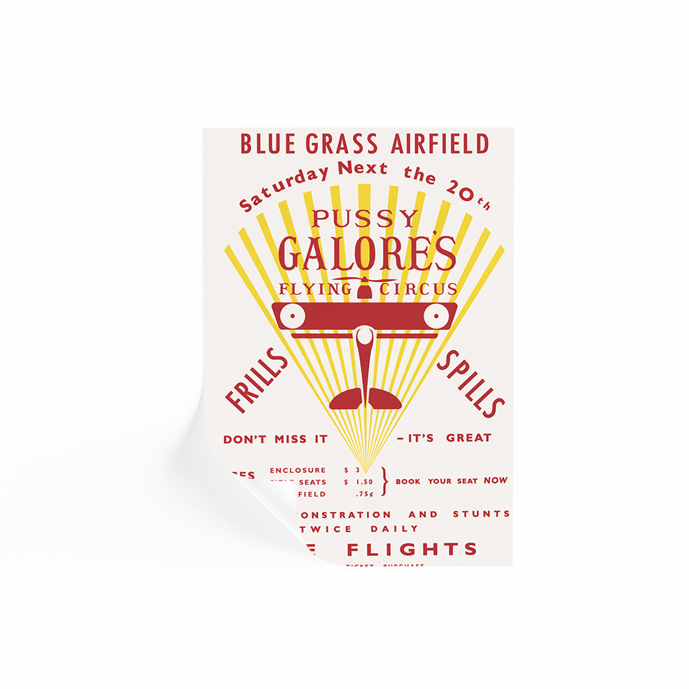 Pussy Galore's Flying Circus Poster | Goldfinger