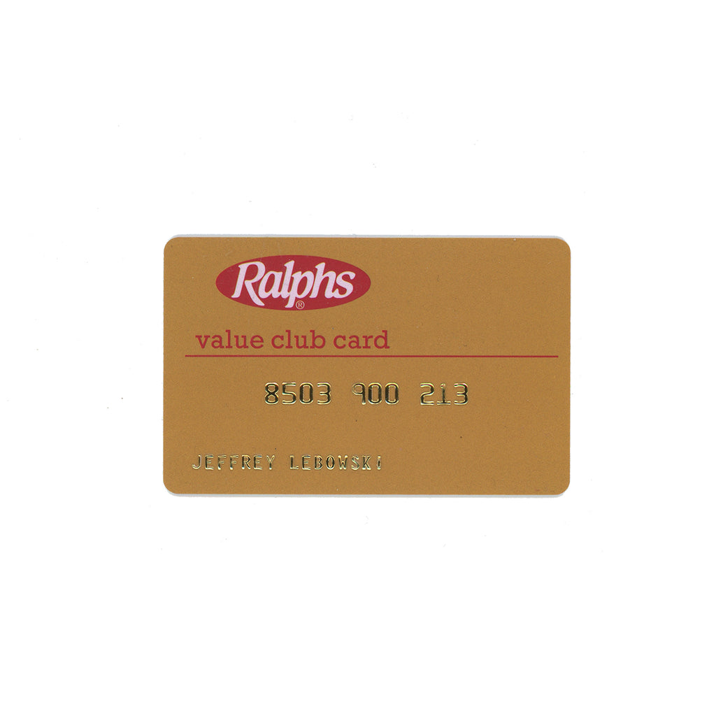 The Dude's ID Ralphs Club Card | The Big Lebowski