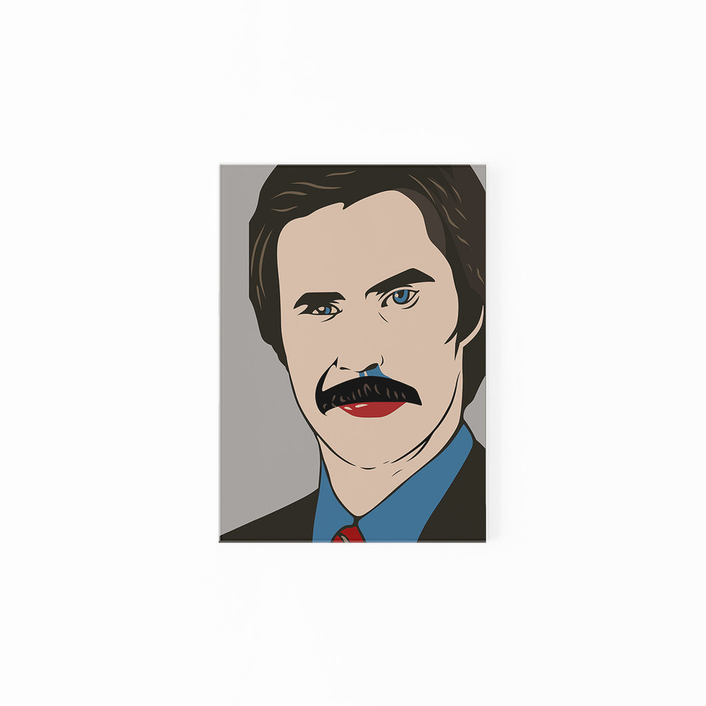 Ron Burgundy Pop Art Portrait Anchorman 2 The Legend Continues