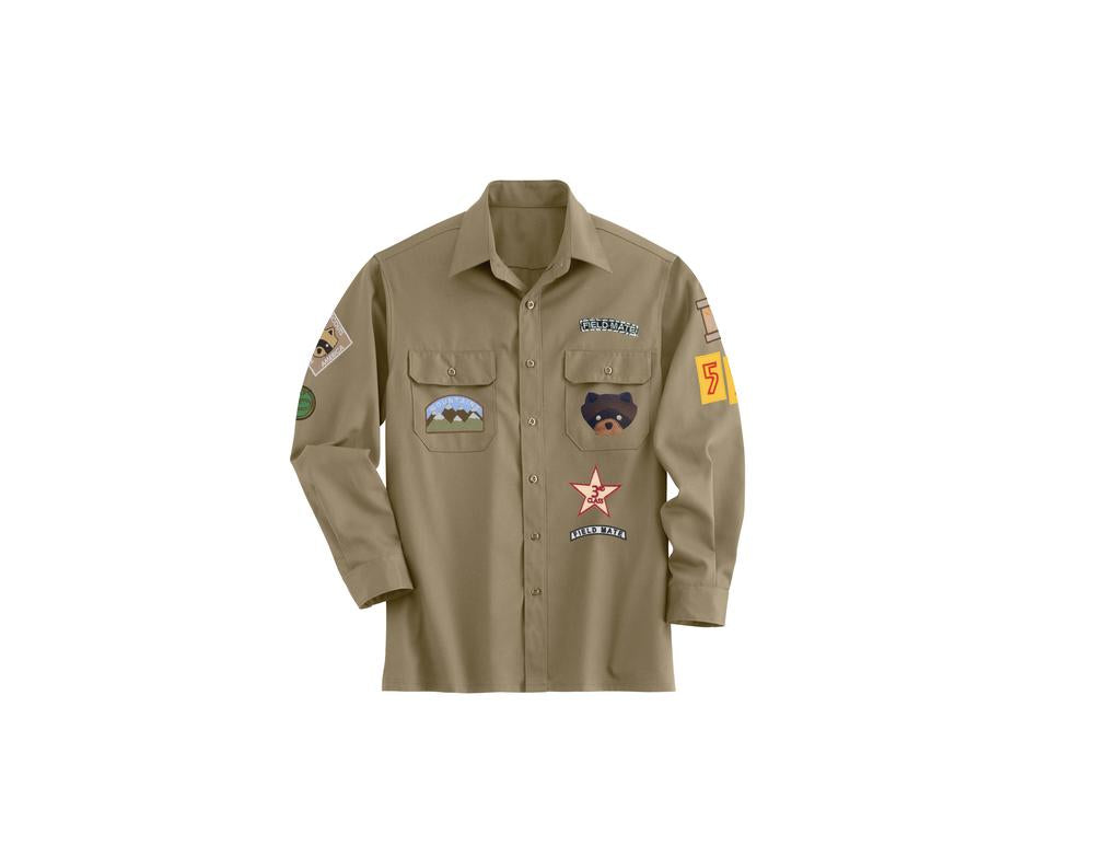 Khaki Scouts Of North America Shirt Moonrise Kingdom
