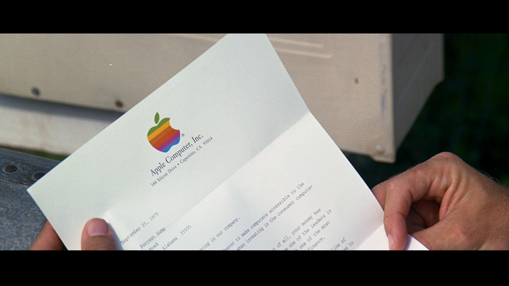 Apple Letter | Forrest Gump