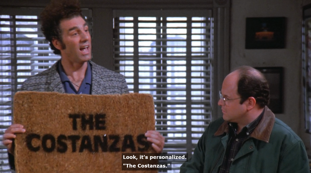 The Costanzas Doormat | Seinfeld