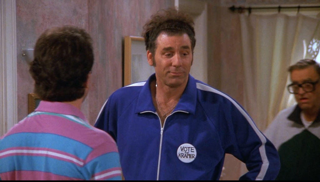 Vote For Kramer Button Badge | Seinfeld
