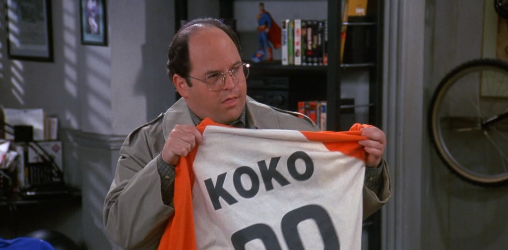 Koko Raglan Jersey T-Shirt George Costanza Seinfeld