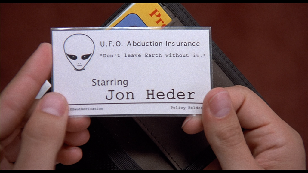 UFO Abduction Insurance Card | Napoleon Dynamite