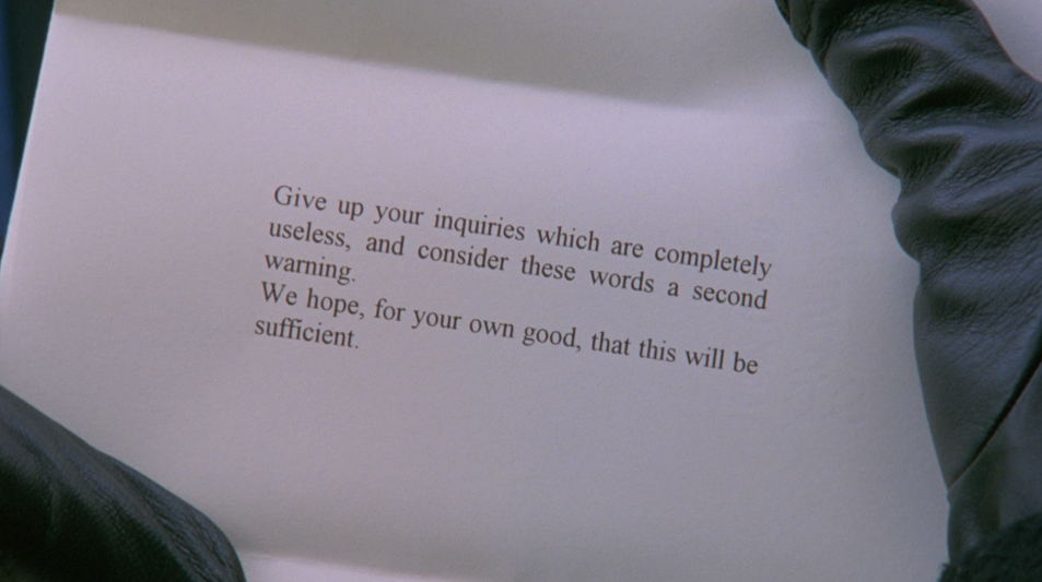 Dr. William Harford Letter Eyes Wide Shut