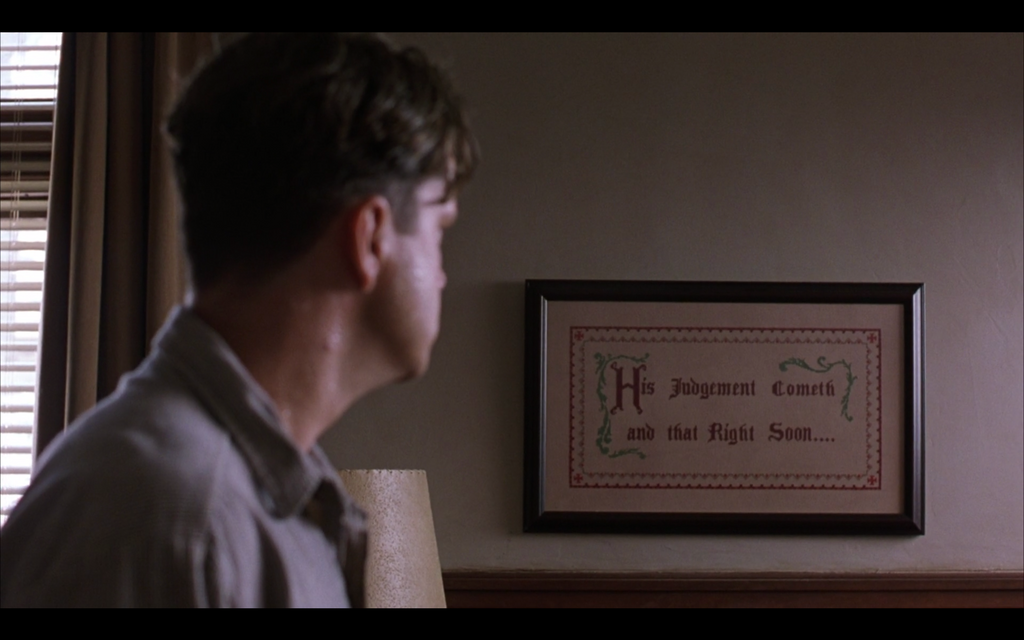His Judgement Cometh And That Right Soon Framed Poster The Shawshank Redemption