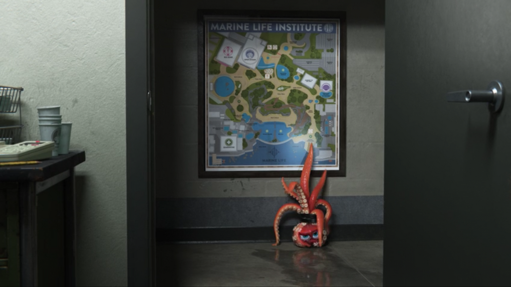 Marine Life Institute Map Framed Poster Finding Dory