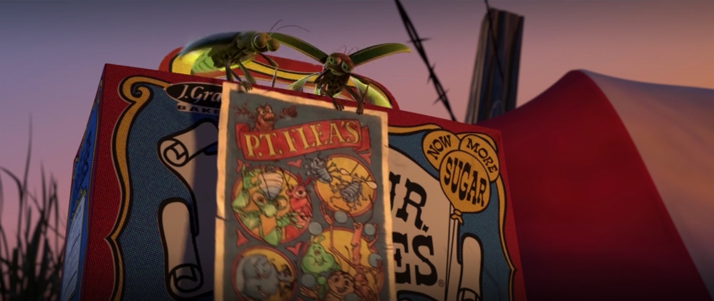 P.T. Flea's Circus Card A Bug's Life